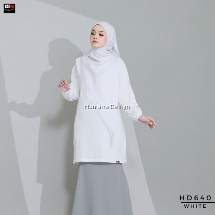 [DEFECT-RI-15] T shirt Muslimah Humaira Hajjar (Embroidery Pocket)
