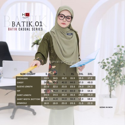 T shirt Jersey Humaira Batik 01 