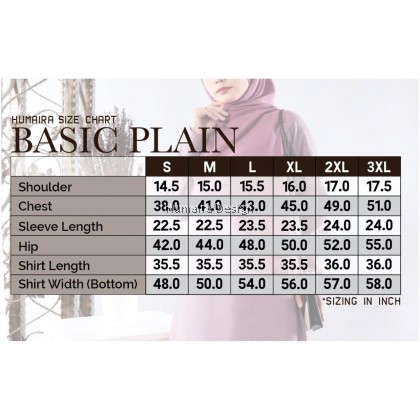 Tshirt Muslimah Humaira Basic Plain - Royal Blue (HB20)